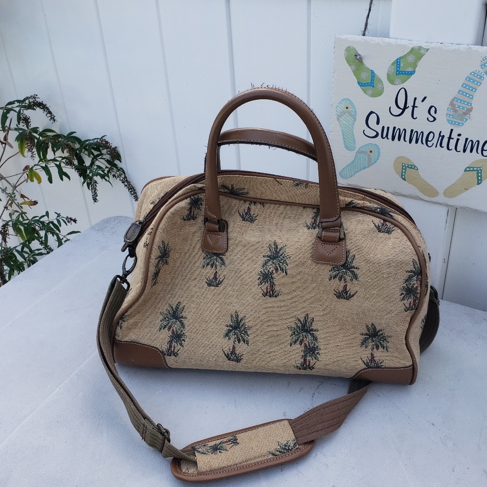 Diane von furstenberg travel bag palm tree